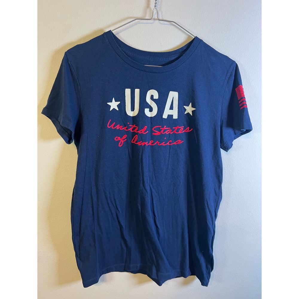 Under Armour Mens T-Shirt Freedom USA Graphic‎ Navy Blue Small